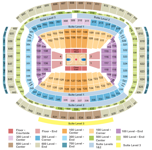 NRG Stadium 2016 NCAA Men's Final Four Int Zone Seating Chart