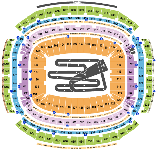 NRG Stadium AMA Supercross Championship Seating Chart