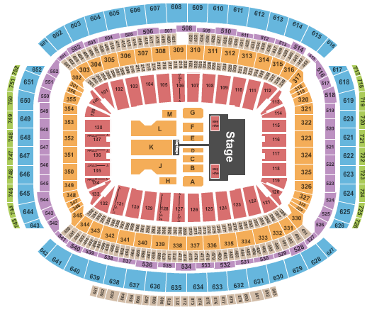 NRG Stadium Beyonce Seating Chart
