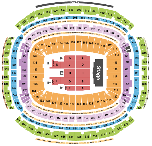 Bruno Mars at NRG Stadium Seating Chart | Close Seats