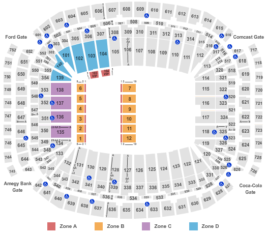 NRG Stadium Circus Zone Seating Chart