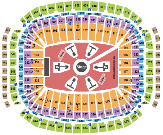 seating chart for NRG Stadium - Ed Sheeran - eventticketscenter.com