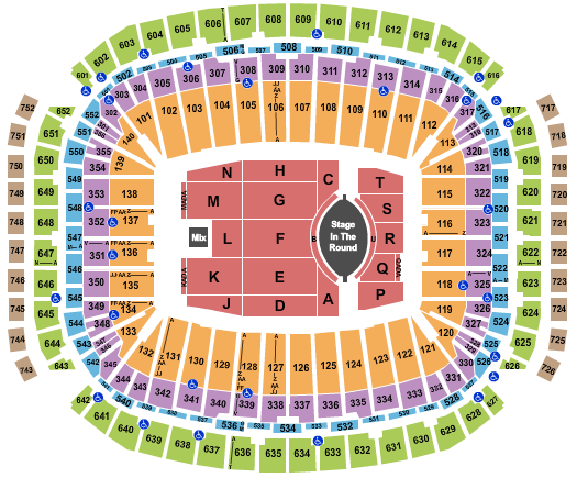 NRG Stadium Garth Brooks Seating Chart