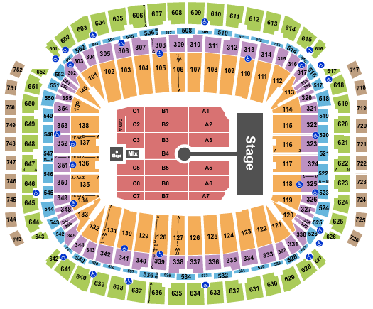 NRG Stadium Seating Map