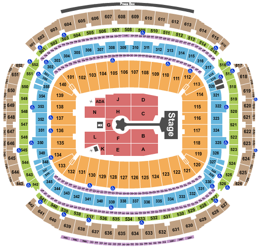 NRG Stadium Karol G Seating Chart