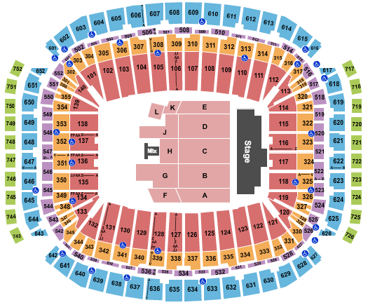 NRG Stadium Los Bukis Seating Chart