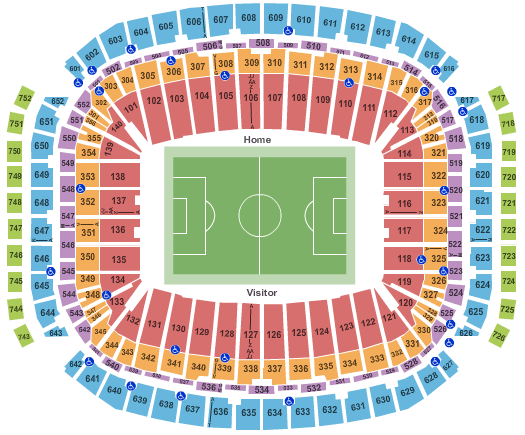 NRG Stadium Seating Map