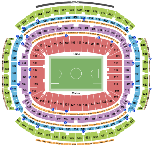 NRG Stadium Soccer Seating Chart