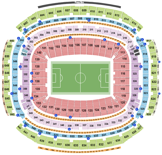 NRG Stadium Soccer Seating Chart