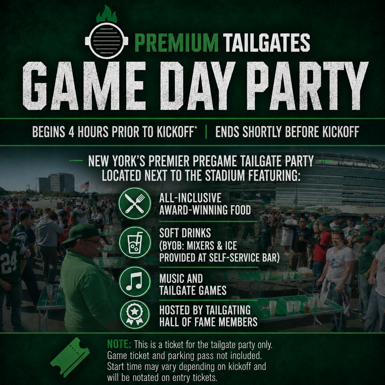 Premium Tailgate Party: New York Jets vs. Buffalo Bills