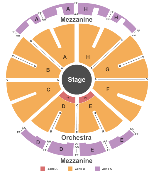 Westbury Music Fair Center Stage Seating Chart