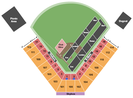 Mirabito Stadium Nitro Circus Seating Chart