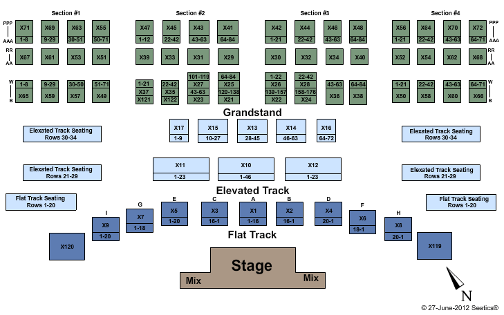 NY State Fair Keith Urban Seating Chart