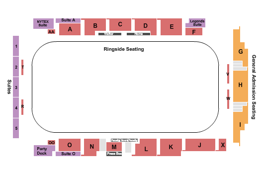 NYTEX Sports Centre Circus Seating Chart