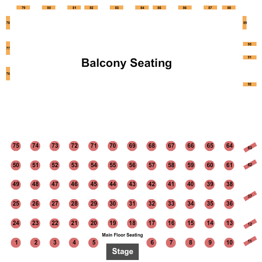 Nappanee Missionary Church Endstage Tables Seating Chart