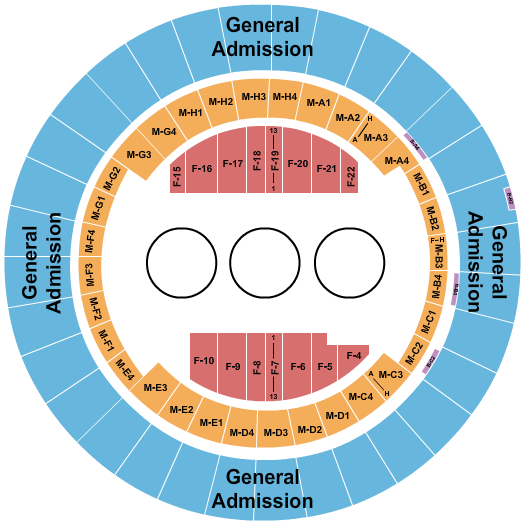 Nashville Municipal Auditorium Circus Upper GA Seating Chart