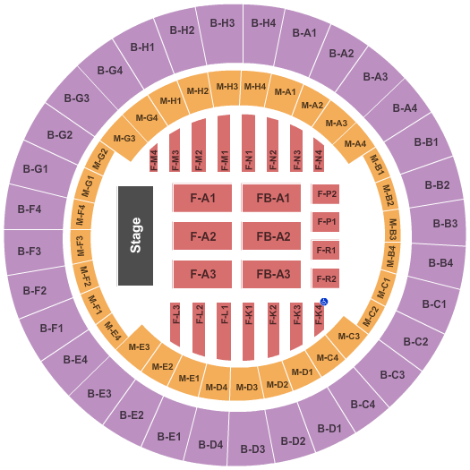 Nashville Municipal Auditorium End Stage Seating Chart