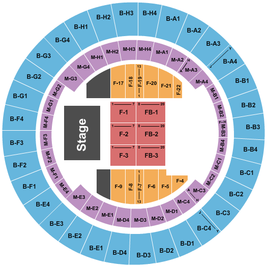 seating chart for Nashville Municipal Auditorium - Endstage-2 - eventticketscenter.com