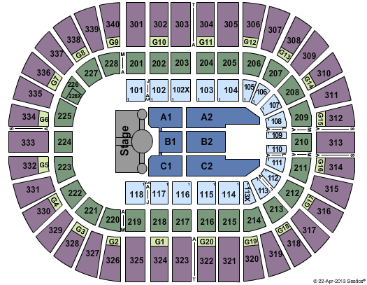 Nassau Veterans Memorial Coliseum American Idol Seating Chart