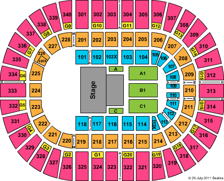Nassau Veterans Memorial Coliseum SYTYCD Seating Chart