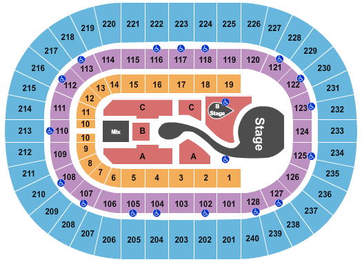 Nassau Veterans Memorial Coliseum Katy  Perry Seating Chart
