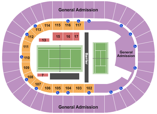 Nassau Veterans Memorial Coliseum Tennis Finals Seating Chart