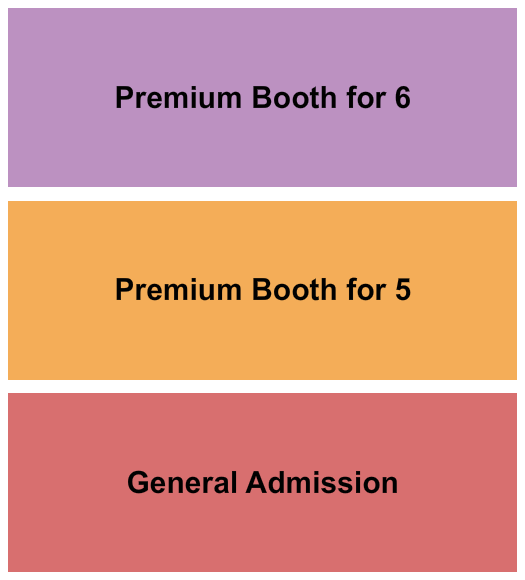 Nate Jackson's Super Funny Comedy Club seating chart