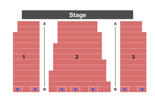 Nathan Manilow Theatre in Freedom Hall Seating Chart