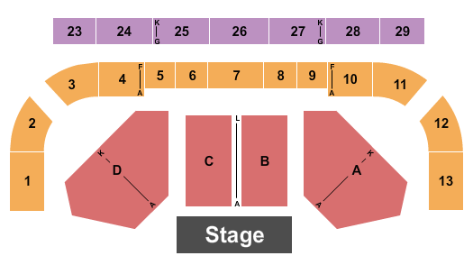 National Comedy Center Endstage Seating Chart