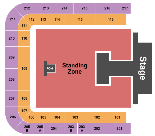 National Hockey Stadium Endstage Catwalk Extended Seating Chart