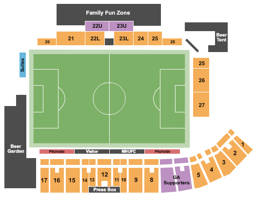 National Sports Center - Blaine Soccer 2 Seating Chart