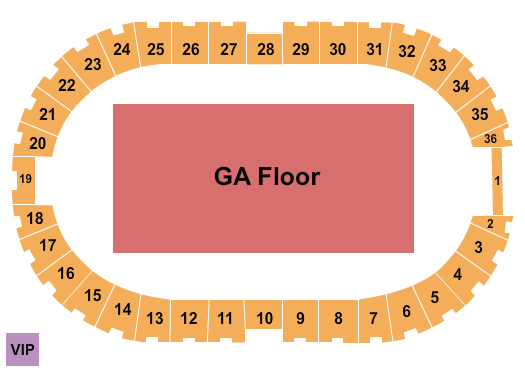Events Center at National Western Complex GA Floor Seating Chart