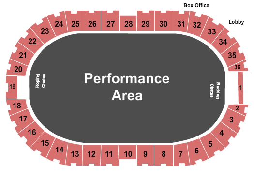 Events Center at National Western Complex Rodeo Seating Chart