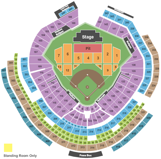 Nationals Park Bruce Springsteen Seating Chart
