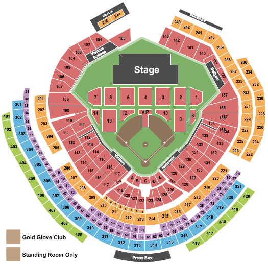 Nationals Park Seating Chart