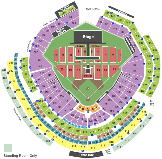 Nationals Park Taylor Swift Seating Chart