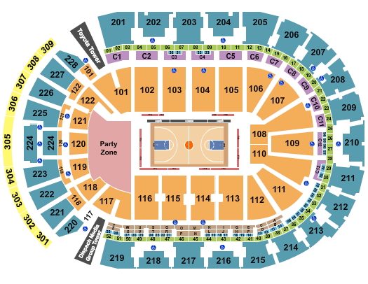 Nationwide Arena Basketball 1 Seating Chart