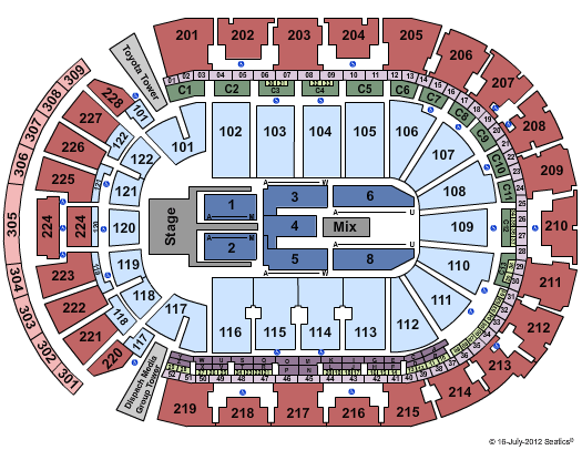 Nationwide Arena Brad Paisley Seating Chart