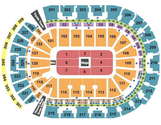 Nationwide Arena CenterStage Seating Chart