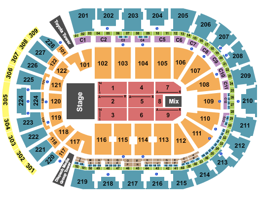 Nationwide Arena Cher Seating Chart
