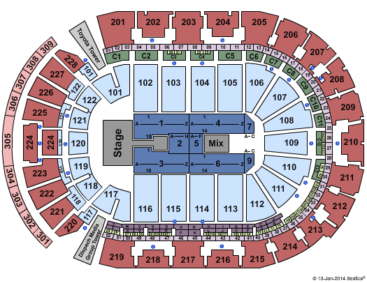 Nationwide Arena Chris Brown Seating Chart