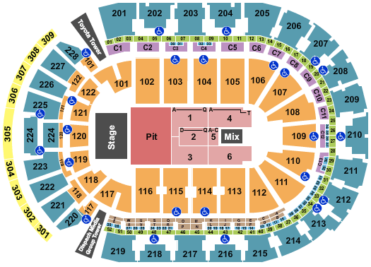 Nationwide Arena Dan and Shay Seating Chart