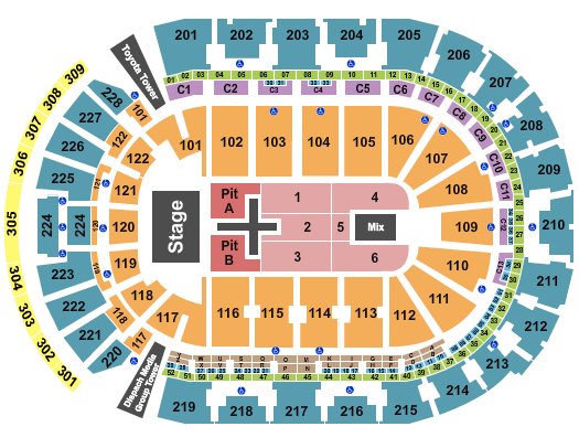 Nationwide Arena Dan and Shay 2024 Seating Chart