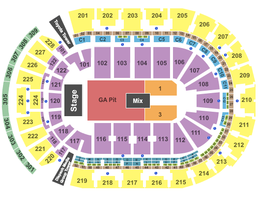 Nationwide Arena Dead and Company Seating Chart