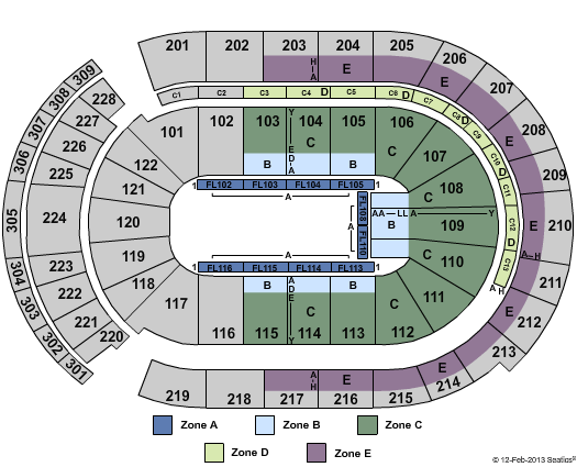Nationwide Arena Disney On Ice Zone Seating Chart