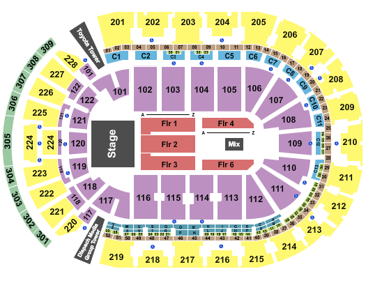 Nationwide Arena Seating Chart Columbus
