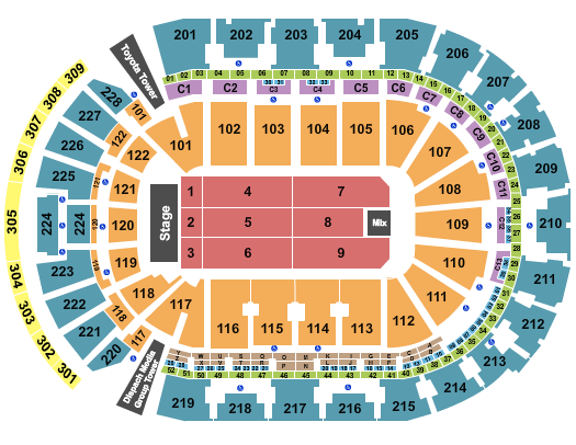 Nationwide Arena Endstage 4 Seating Chart