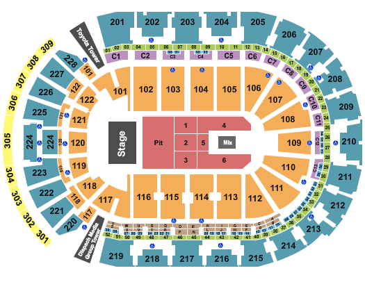 Nationwide Arena Endstage Pit Seating Chart