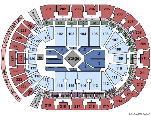Nationwide Arena George Strait Seating Chart