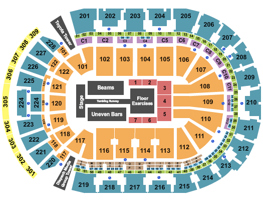 Nationwide Arena Gold Over America Seating Chart
